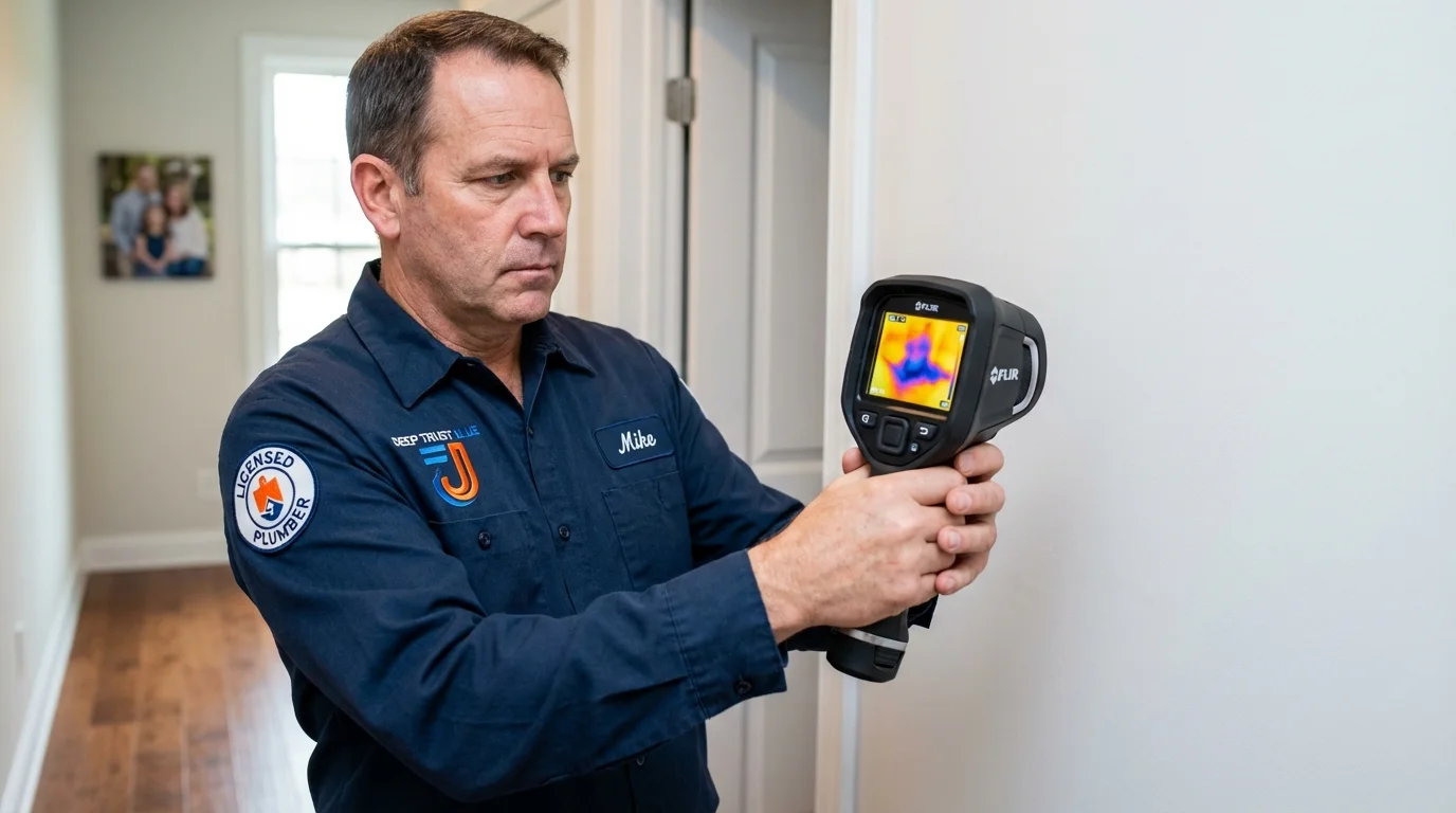 Thermal imaging leak detection by Johns Plumbing LLC in California